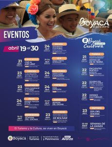 Lee más sobre el artículo Prográmese y disfrute en familia de la variada agenda turística y cultural que se realizará este fin de semana en Boyacá