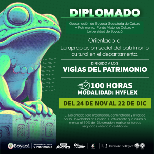 Lee más sobre el artículo Vigías del patrimonio de Boyacá participarán en el Diplomado en Patrimonio Cultural