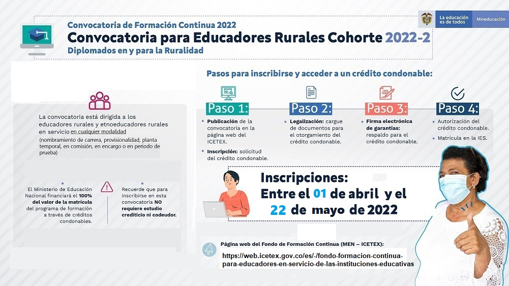 Educadores rurales y etnoeducadores podrán participar en diplomados de Educación Inclusiva 