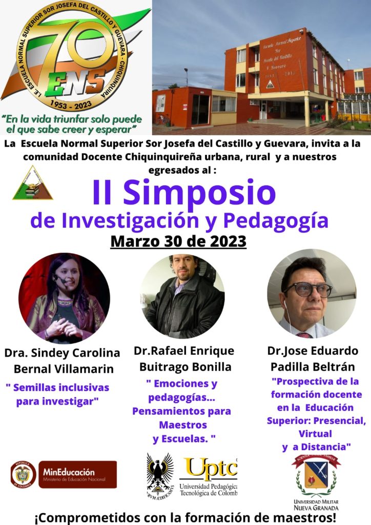 La cita es este 30 de marzo en la Escuela Normal Superior “Sor Josefa del Castillo y Guevara”.